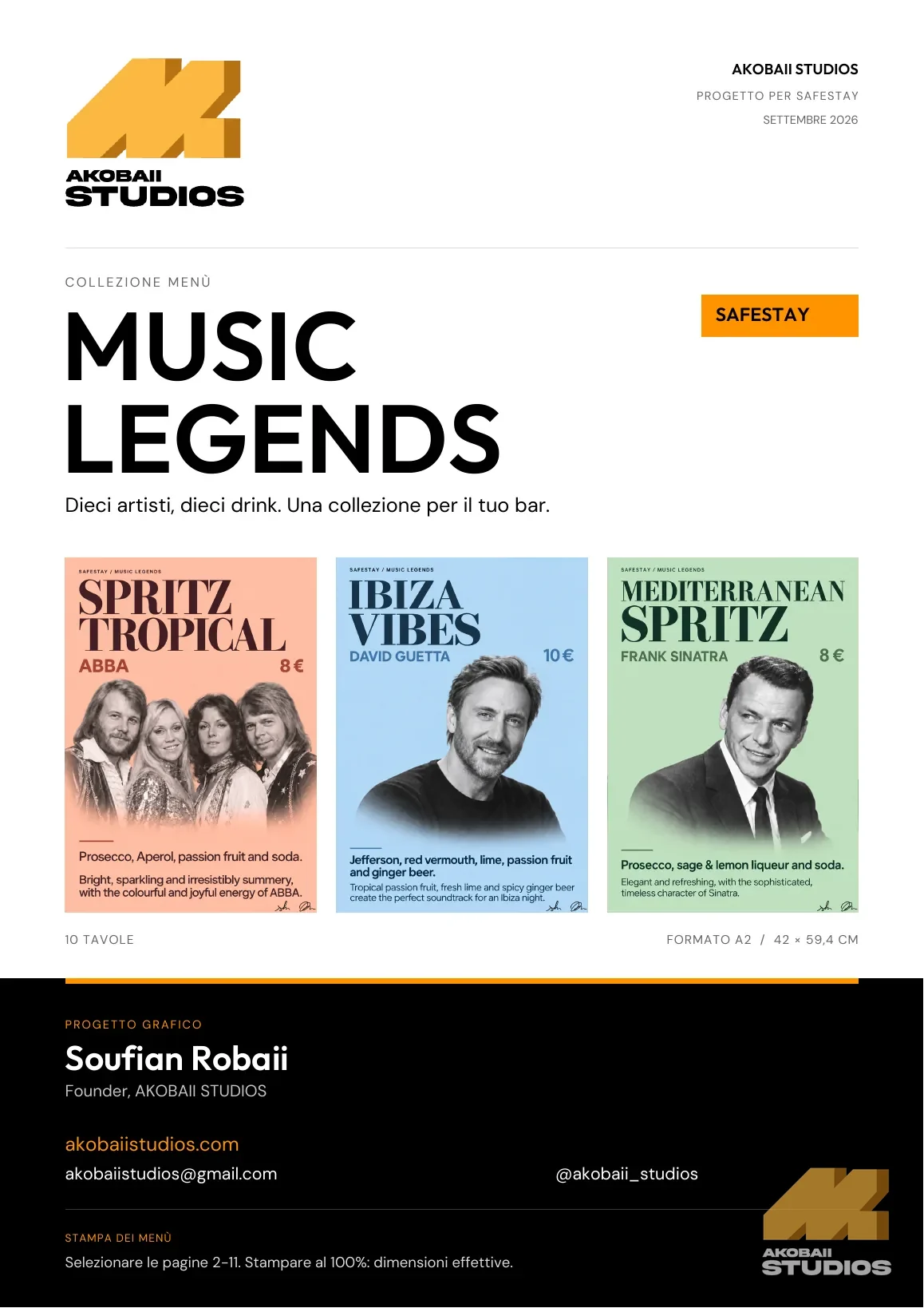 Music Legends menu cover