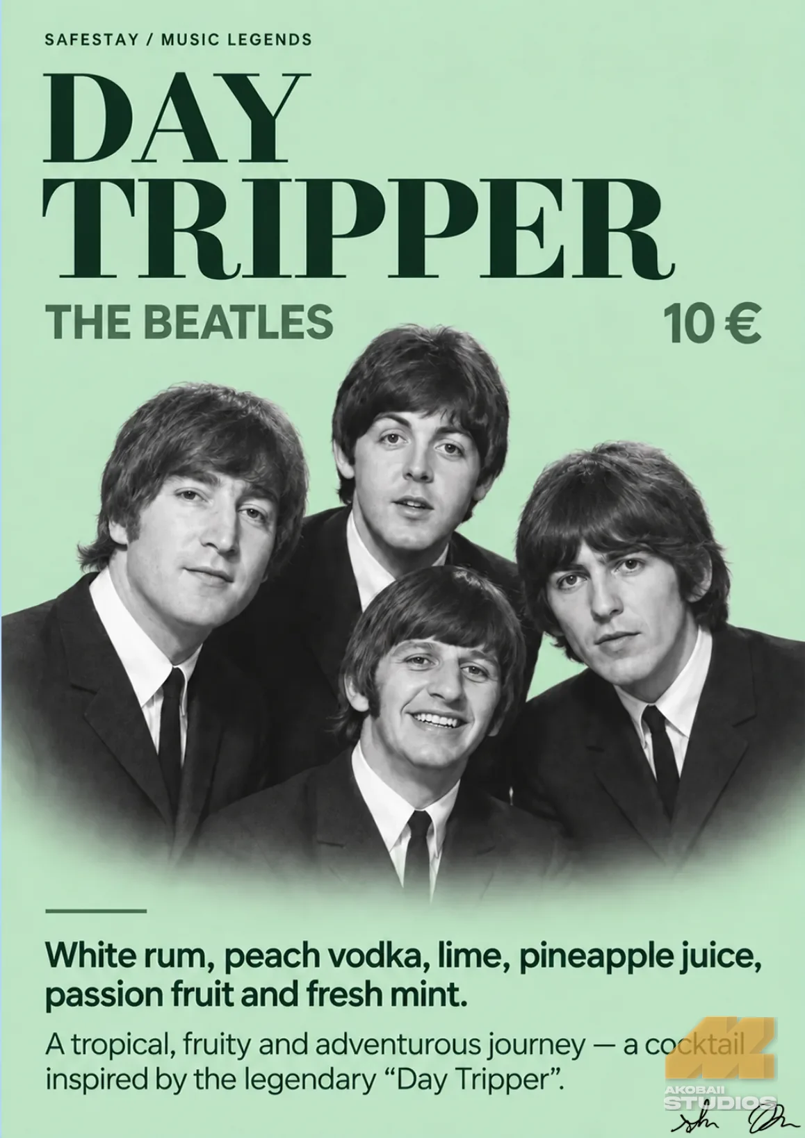 Day Tripper cocktail page